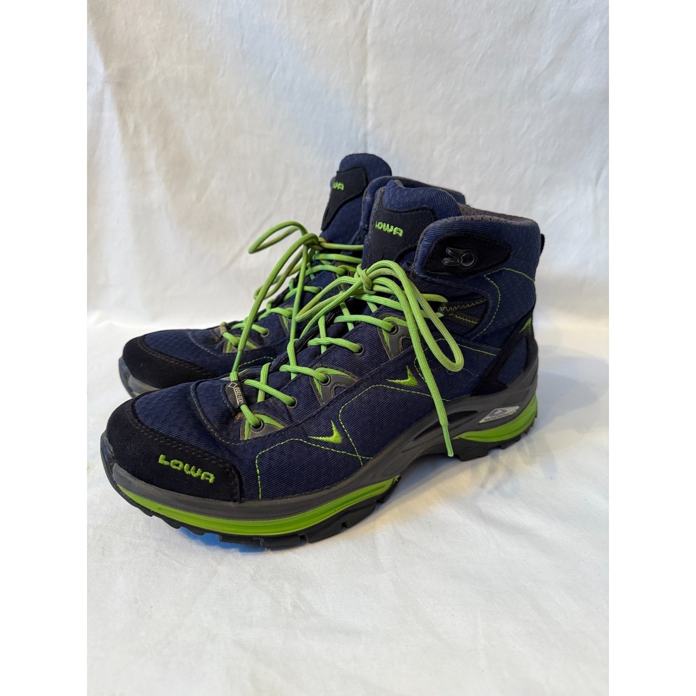 Lowa Ferrox GTX Mid 320615-6302 Women's Hiking Boots 8.5 Blue Green‎ Ankle Boots
